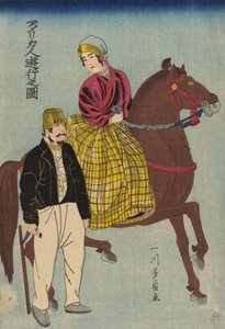 Bir Gezide Amerikalılar by Utagawa Yoshikazu