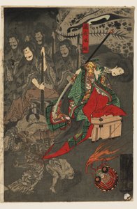 Sōma Sarayı'nda Yüz Şeytanın Gece Geçit Töreni by Utagawa Yoshiku