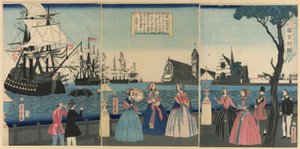 Yen gand (İngiltere) by Utagawa Yoshitora