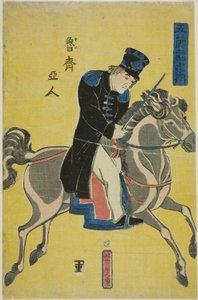 Rusça (Oroshiajin), "Beş Milletin İnsanları (Gokukoku no uchi)" dizisinden by Utagawa Yoshitora