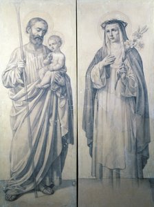 Sienalı Aziz Catherine ve Aziz Christopher
