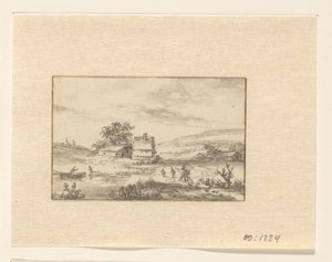 Çiftlik ile manzara by Valentijn (possibly)