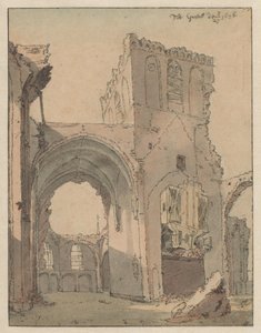 Mezardaki Grote Kerk Harabesi by Valentijn Klotz (attributed to)