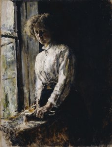 Pencerede. Olga Fyodorovna Trubnikova
