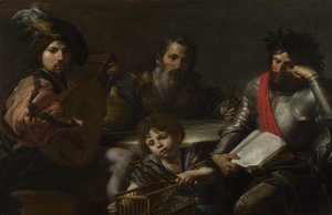 İnsanın Dört Çağı, c. 1629 by Valentin de Boullogne