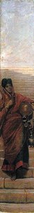 Bir Hint Su Taşıyıcı (tuval üzerine yağlı boya) by Valentine Cameron Prinsep