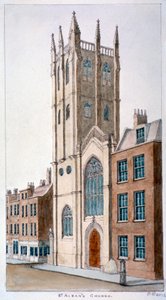 St Alban Kilisesi, Wood Street, Londra, 1824.