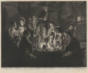 Hava Pompası Üzerinde Deney Yapan Bir Filozof, 1769.