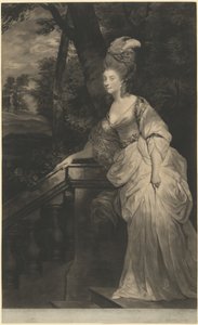 Georgiana Spencer, Devonshire Düşesi, 1780. by Valentine Green