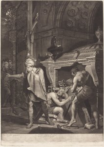 Miravan Atalarının Mezarını Açma, 1772. by Valentine Green