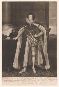 Portret van Charles Blount Sir Charles Blount Baron Mountjoy, Parter Şövalyesi, İrlanda Lord Yardımcısı (nesnedeki başlık)