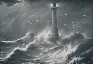 Eddystone Deniz Feneri, 1910 by Valentine and Sons Ltd
