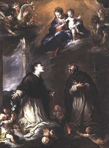 Madonna ve Çocuk, iki Dominik Azizi
