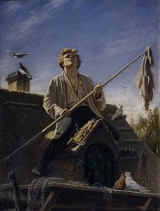 Bir güvercin meraklısı, 1874 by Vasili Grigorevich Perov