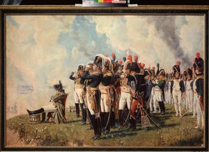 Napolyon Bonapart (1769-1821) Borodino tepelerinde (Moskova Savaşı, 7 Eylül 1812, Rus seferi) (Borodino Tepelerinde Napolyon) - Vasili Vasilyevich Vereshchagin (Vassili Vereshchagin) (1842-1904), yağlı boya senin üzerinde
