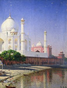 Tac Mahal (tuval üzerine yağlı boya) by Vasili Vasilievich Vereshchagin