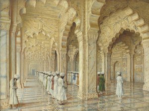 Agra'daki İnci Camii, 1870'lerin Sonu - 1880'lerin Başları by Vasili Vasilievich Vereshchagin
