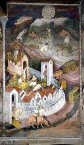 Aralık: Keresteciler odunları toplar ve Buonconsiglio surları ve kalesinin temsil edildiği Trento kasabasına geri getirirler. Ayların Efendisi veya Usta Wenceslas (İtalyanca Maestro dei Mesi veya Maestro Wenceslao, başlangıç