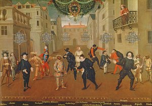 Farces Oynayan İtalyan ve Fransız Komedyenler, 1670 by Verio