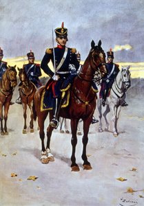 Arjantin Ordusu atlı grenadier subayı by Vicente Blasco Ibanez