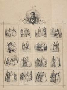 Augustin-Eugène Karakterli Yazıcı, 19. yüzyıl. by Victor Adam
