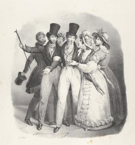 Çatlak. VII: Kim bana sahip çıkacak Kim bana sahip çıkacak, 1824. by Victor Adam