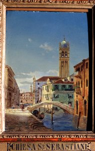 San Sebastiano Kilisesi, 19. yüzyıl. by Victor Adam