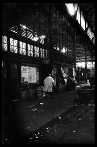 Les halles de Paris, Ağustos 1971 yıkımından hemen önce (s/b fotoğraf)