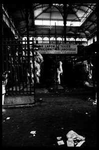 Les halles de Paris, Ağustos 1971 yıkımından hemen önce (s/b fotoğraf)