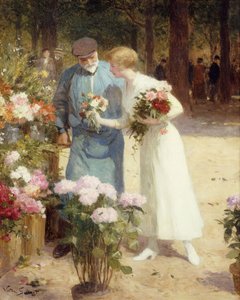 Çiçek Pazarında; Çiçek Pazarında, by Victor Gabriel Gilbert