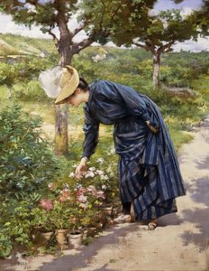 Bahçedeki Hanım, 1887 by Victor Gabriel Gilbert
