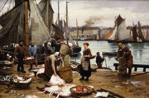 Mandalın Boşaltılması, 1881 by Victor Gabriel Gilbert