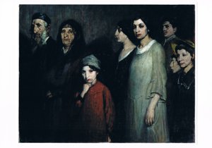 Göçmenler, c.1910 (tuval üzerine yağlıboya) by Victor Hageman