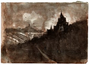 Ren vadisi, yaklaşık 1850 by Victor Hugo