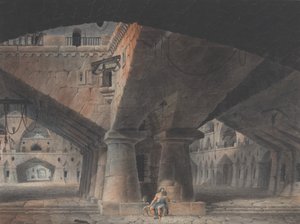 Hapishanede Oturan Adam, 1781. by Victor Jean Nicolle
