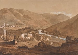 Bir Alp Vadisinde Kasaba, n.d.. by Victor Jean Nicolle