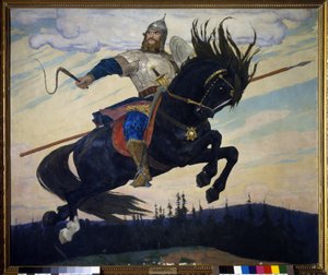 Ilya Muromets (Elie of Murom) (Ilya Muromets). Rus efsanevi kahraman. Viktor Mihayloviç Vasnetsov
