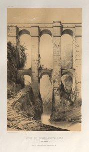 15. Yüzyılın Pitoresk Mimarisi veya Anıtları. ve XVI. Yüzyıllar: XV ve XVI Yüzyılların Fransa Kaleleri: Pl. 50, Pont De Civita-Castellana (Roma Devletleri) by Victor Petit