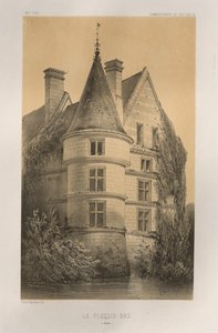 15. Yüzyılın Pitoresk Mimarisi veya Anıtları. ve XVI. Yüzyıllar: XV ve XVI Yüzyılların Fransa Kaleleri: Pl. 68, Le Plessis-Bas (Aisne) by Victor Petit