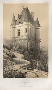 15. Yüzyılın Pitoresk Mimarisi veya Anıtları. ve XVI. Yüzyıllar: XV ve XVI Yüzyılların Fransa Kaleleri: Pl. 77, Le Mesnil (Corrèze) by Victor Petit