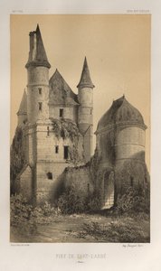 15. Yüzyılın Pitoresk Mimarisi veya Anıtları. ve XVI. Yüzyıllar: XV ve XVI Yüzyılların Fransa Kaleleri: Pl. 82, Sart-l'Abbé Fief (Aisne) by Victor Petit