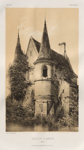 15. Yüzyılın Pitoresk Mimarisi veya Anıtları. ve XVI. Yüzyıllar: XV ve XVI Yüzyılların Fransa Şatosu: Pl. 98, Manoir d