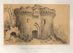 15. Yüzyılın Pitoresk Mimarisi veya Anıtları. ve XVI. Yüzyıllar: XV ve XVI Yüzyılların Fransa Şatosu: Pl.6, Chateau De Malmort