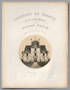 Frontispiece, Château de St Manvieux Calvados Kapısı, 1860. by Victor Petit