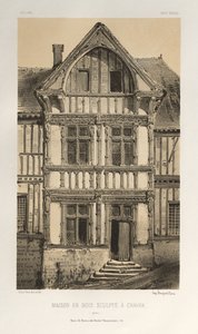 ...lütfen. 25, Maison En Bois Sculpte A Cravan Yonne, 1860'ta yayınlandı.