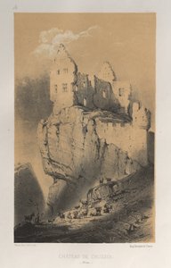...lütfen. 30, Chateau De Crussol Drome, 1860. by Victor Petit
