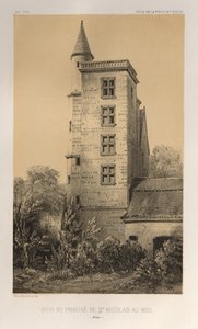 ...lütfen. 44, St. Nicolas-Au-Bois Aisne Manastırı Kulesi, 1860. by Victor Petit