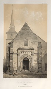 ...lütfen. 58, Requeil Sarthe Kilisesi, 1860. by Victor Petit