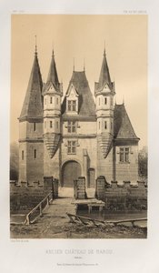 ...lütfen. 88, Eski Barou Calvados Kalesi, 1860. by Victor Petit