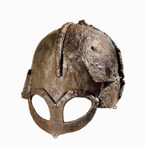 Viking kaskı Gjermundbu, Ringerike, Norveç'te bulundu